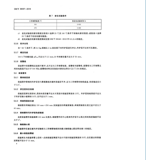 2020年9月1日起实施！城镇供热 玻璃纤维增强塑料外护层聚氨酯泡沫塑料预制直埋保温管及管件 GB/T 38097-2019 (图11)