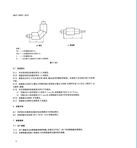 2020年9月1日起实施！城镇供热 玻璃纤维增强塑料外护层聚氨酯泡沫塑料预制直埋保温管及管件 GB/T 38097-2019 (图13)